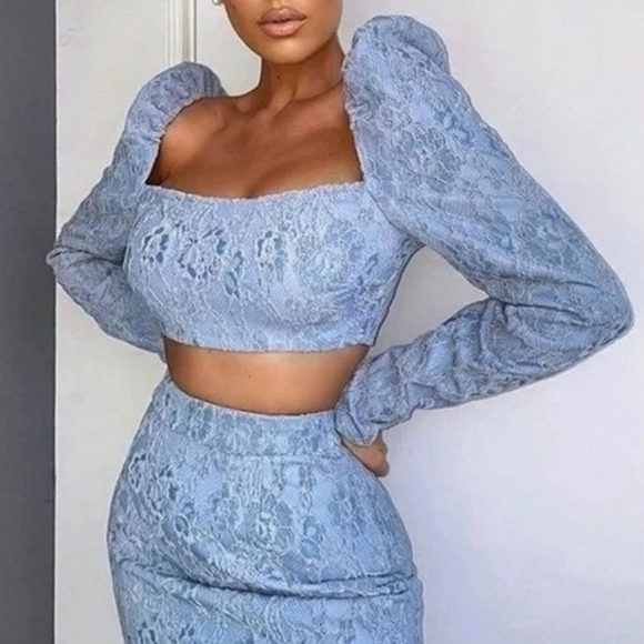 naked wardrobe Tops - Naked lace crop top